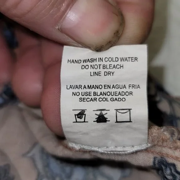 832. Love J Short Sleeve Blouse Brown Sz XL - Picture 8 of 8